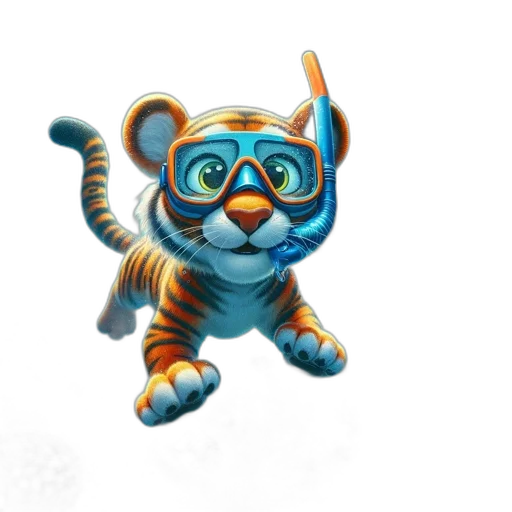 animal, staff, 3d render, concept art transparent PNG cut-out