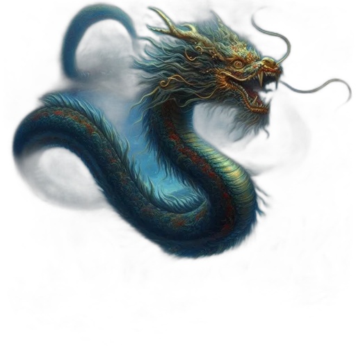 dragon, creature, hair, animal transparent PNG cut-out