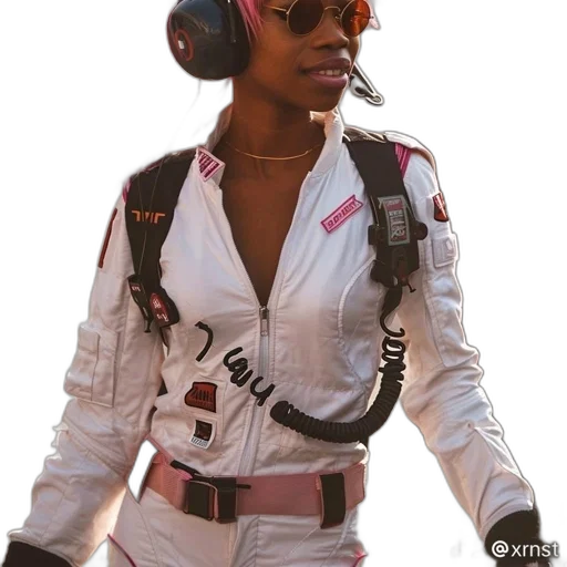 jacket, staff, cyberpunk, concept art transparent PNG cut-out