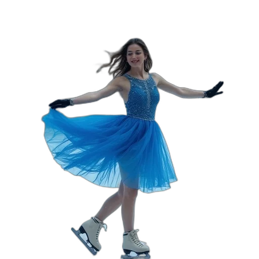dress, shoes, blue, woman transparent PNG cut-out