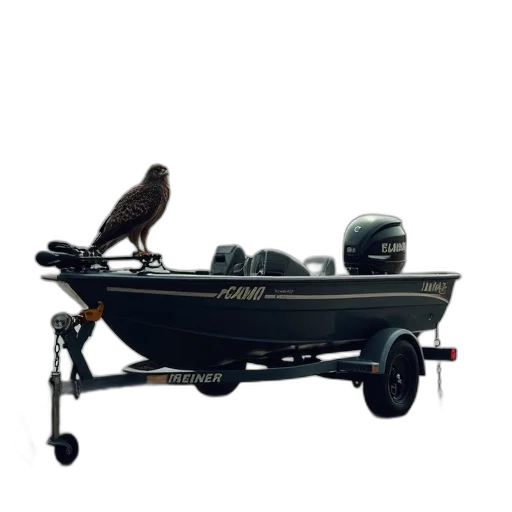 ranger, boats, trailer, fish transparent PNG cut-out