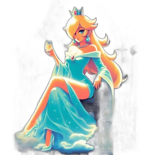 crown, dress, staff, concept art transparent PNG cut-out
