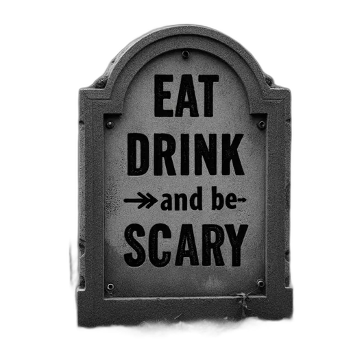 food, cement, tombstone, black transparent PNG cut-out