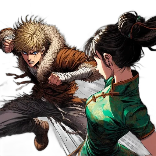 concept art, comic book art, fantasy art, anime transparent PNG cut-out