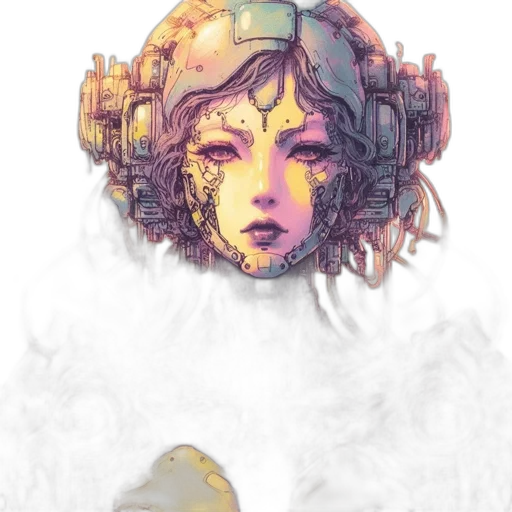 mask, face, robot, crown transparent PNG cut-out