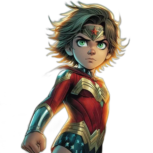 comic book art, concept art, cartoon, fantasy art transparent PNG cut-out