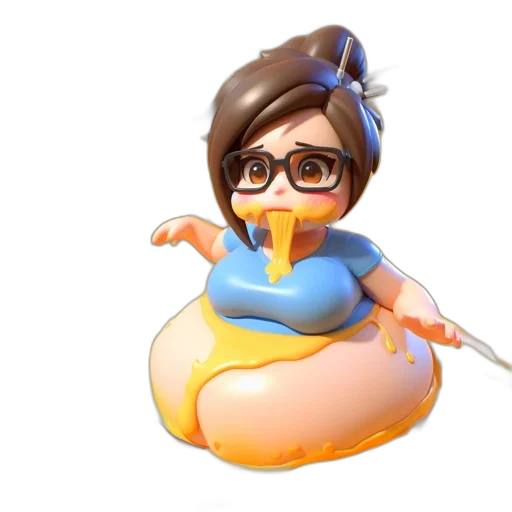 concept art, 3d render, cartoon, animated transparent PNG cut-out