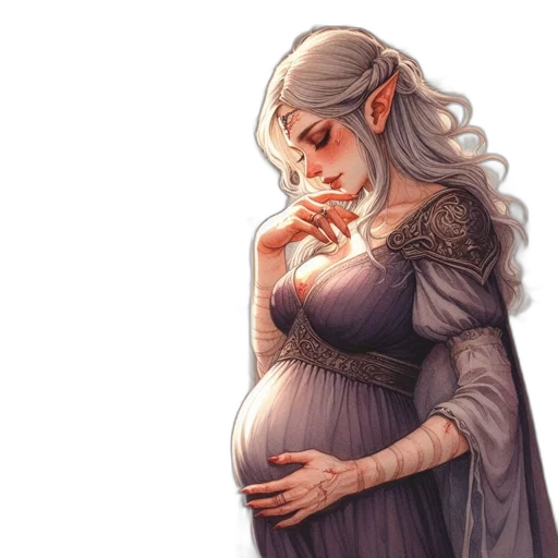 dragon, dress, fantasy art, concept art transparent PNG cut-out
