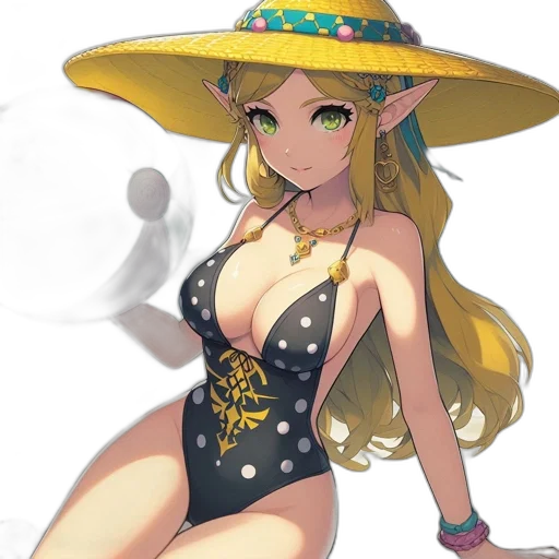 hat, dress, staff, concept art transparent PNG cut-out