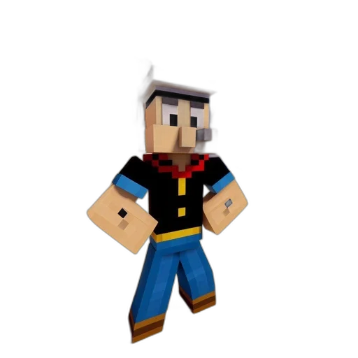staff, 3d render, pixel art, cartoon transparent PNG cut-out