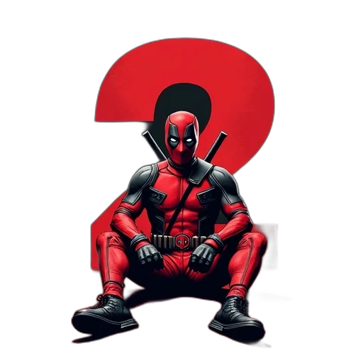 comic book art, concept art, 3d render, red transparent PNG cut-out
