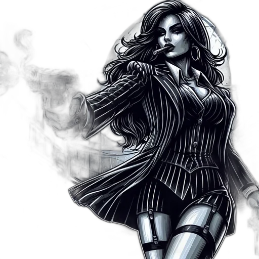 comic book art, concept art, fantasy art, pencil sketch transparent PNG cut-out