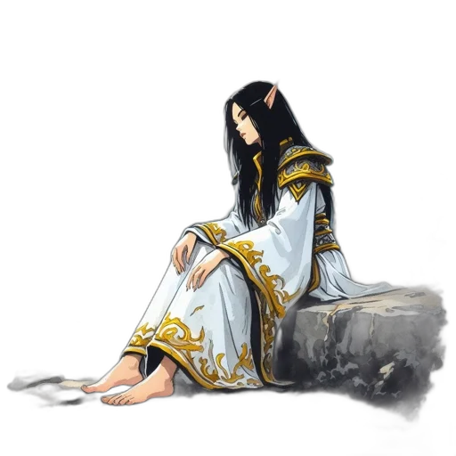 dress, dragon, jewelry, sword transparent PNG cut-out