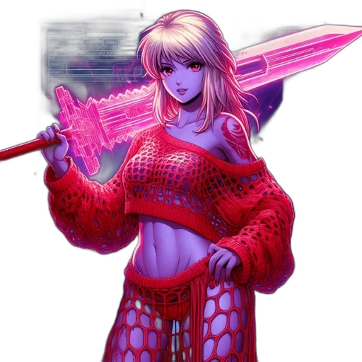 sword, weapon, staff, fantasy art transparent PNG cut-out