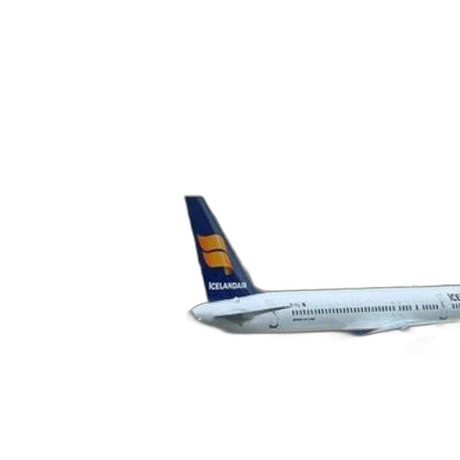 3d render, icelandair, airplane, parked transparent PNG cut-out