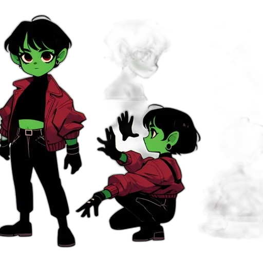 jacket, concept art, comic book art, cartoon transparent PNG cut-out