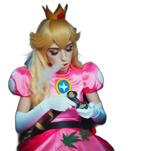 dress, crown, concept art, vaporwave transparent PNG cut-out