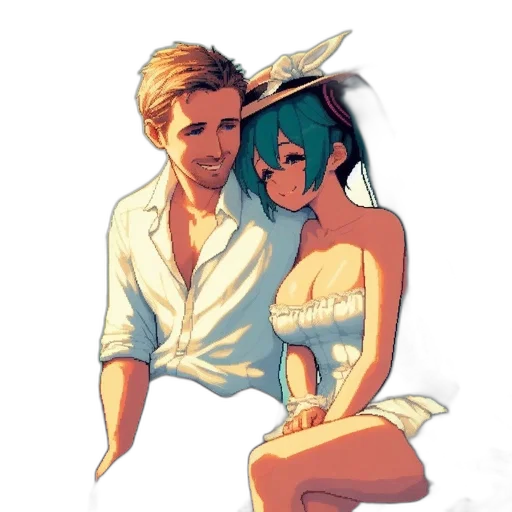 dress, mask, anime, pixel art transparent PNG cut-out