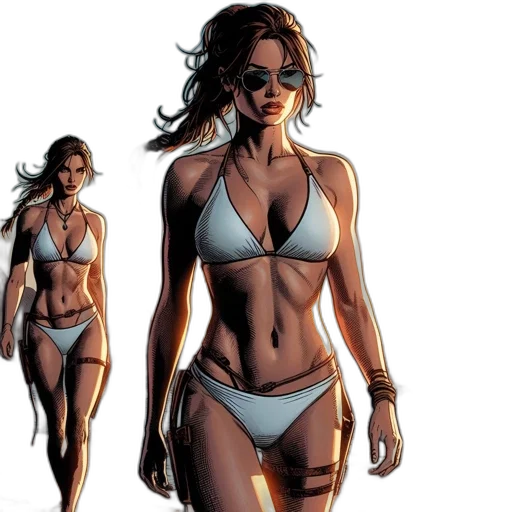 comic book art, concept art, cartoon, photorealistic transparent PNG cut-out