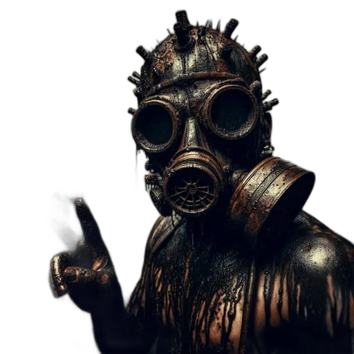 mask, creature, face, robot transparent PNG cut-out