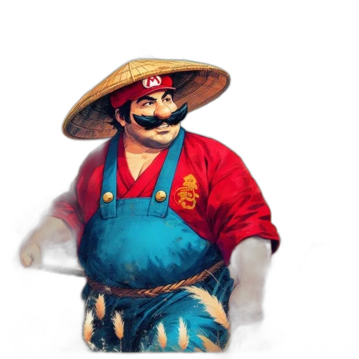 mask, hat, staff, face transparent PNG cut-out