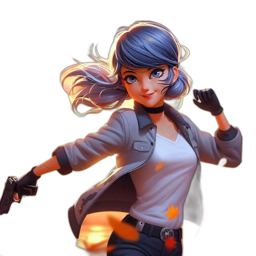 weapon, staff, jacket, concept art transparent PNG cut-out
