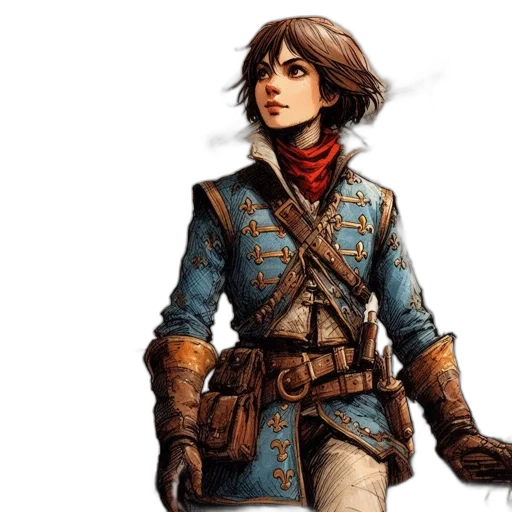 jacket, concept art, fantasy art, comic book art transparent PNG cut-out