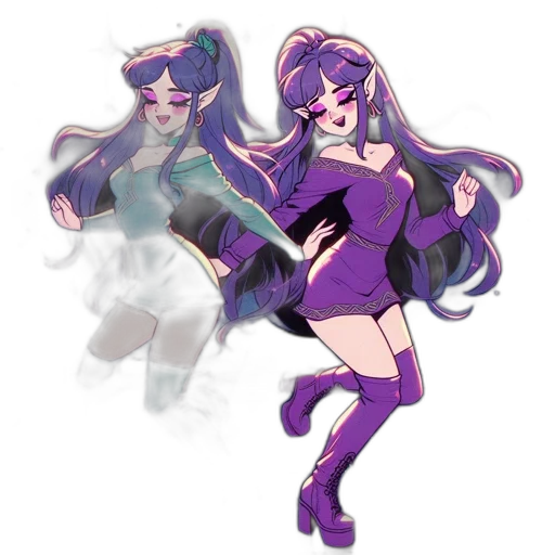 concept art, pixel art, vaporwave, anime transparent PNG cut-out