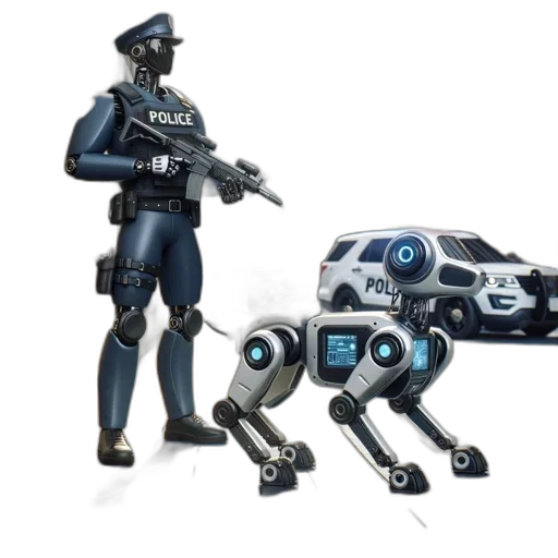 robot, car, weapon, concept art transparent PNG cut-out