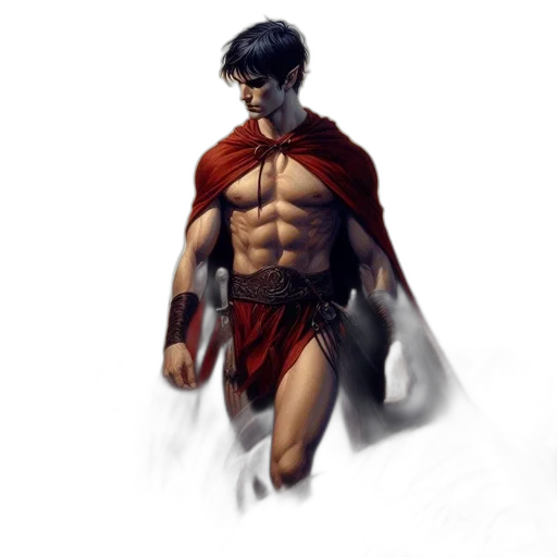 comic book art, concept art, fantasy art, photorealistic transparent PNG cut-out