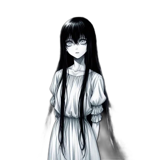 dress, staff, face, creature transparent PNG cut-out