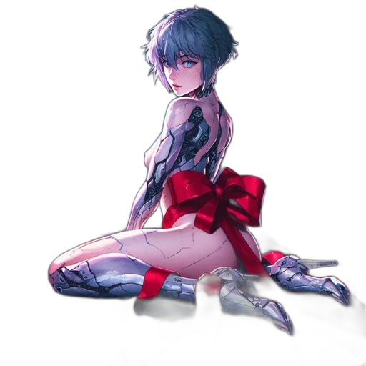 dress, robot, flower, weapon transparent PNG cut-out