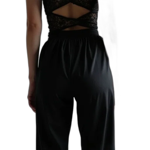 dress, dark, trousers, black transparent PNG cut-out