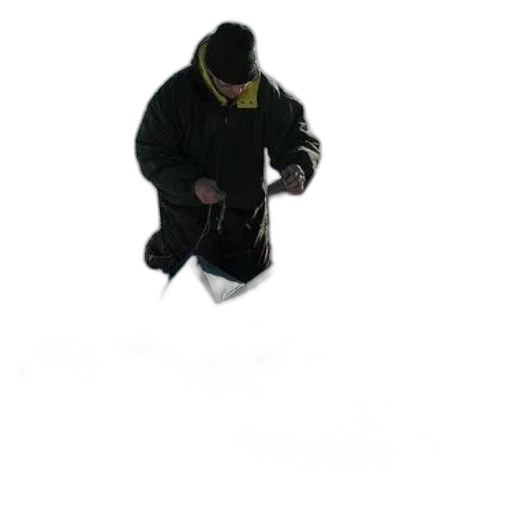 jacket, staff, creature, mask transparent PNG cut-out