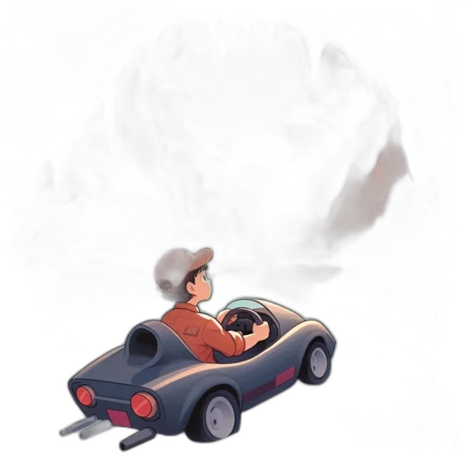 car, concept art, 3d render, fantasy art transparent PNG cut-out