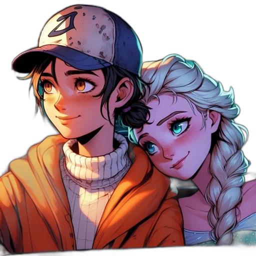 hat, anime, comic book art, cartoon transparent PNG cut-out