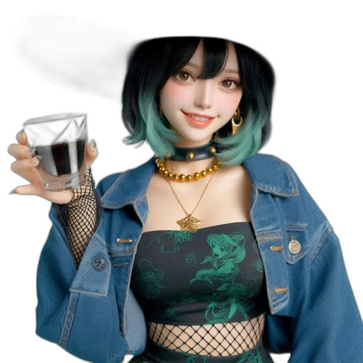 jewelry, robot, jacket, weapon transparent PNG cut-out