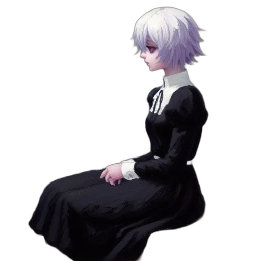 dress, staff, robot, creature transparent PNG cut-out