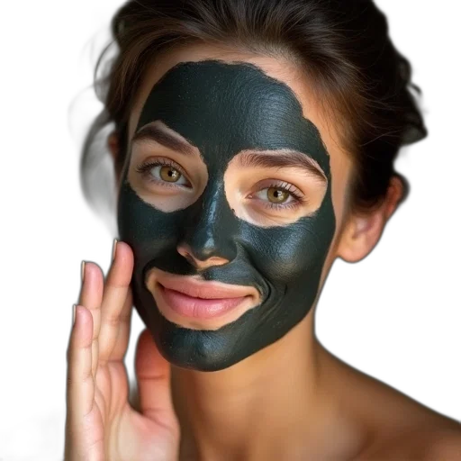 mask, face, photorealistic, green transparent PNG cut-out