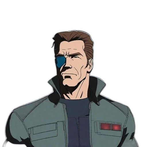 jacket, face, mask, comic book art transparent PNG cut-out