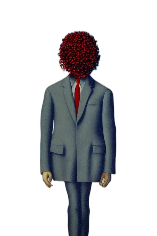 jacket, mask, hair, face transparent PNG cut-out