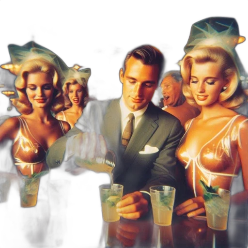 vaporwave, photorealistic, concept art, comic book art transparent PNG cut-out