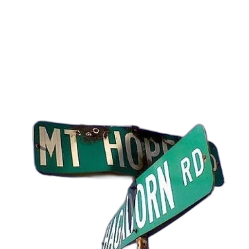 hat, city street, street, signs transparent PNG cut-out