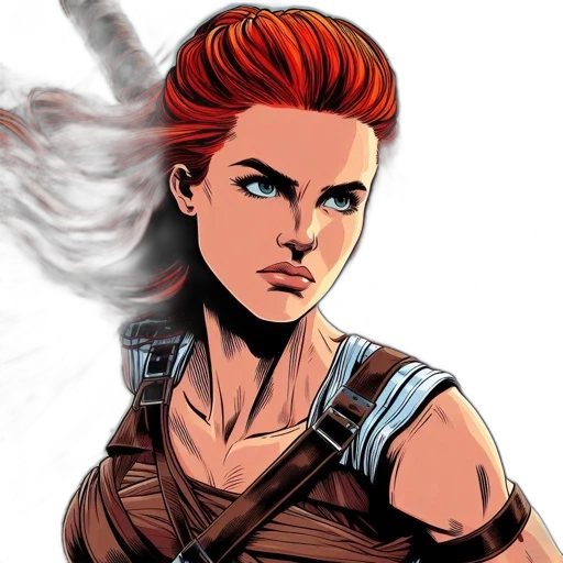 comic book art, concept art, fantasy art, cartoon transparent PNG cut-out