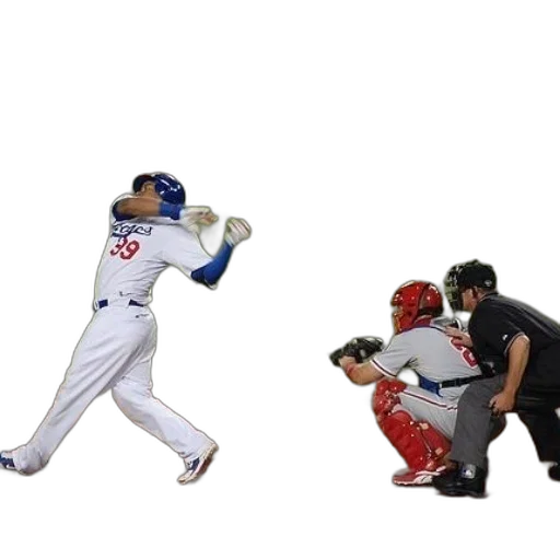 creature, baseball, player, white transparent PNG cut-out