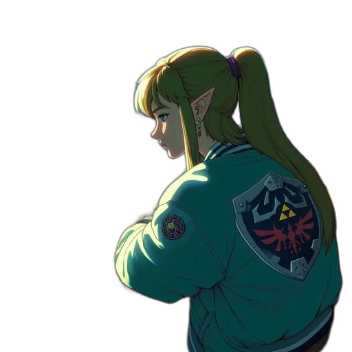 jacket, staff, weapon, sword transparent PNG cut-out
