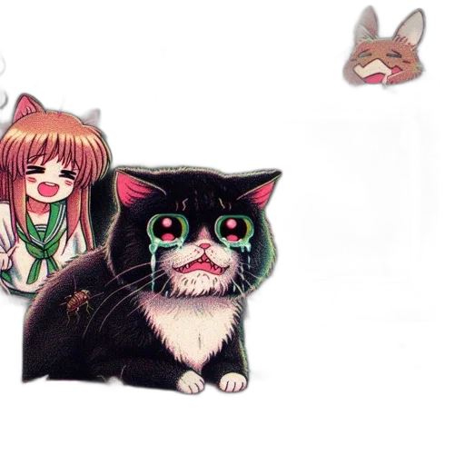 animal, pixel art, anime, concept art transparent PNG cut-out
