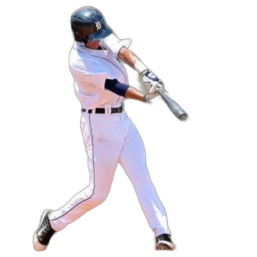 weapon, baseball, player, white transparent PNG cut-out