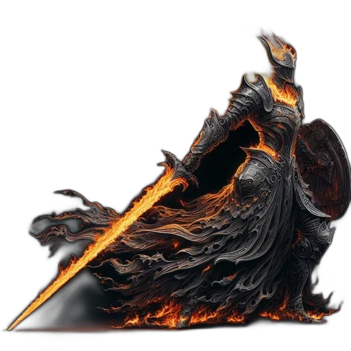 dragon, sword, staff, weapon transparent PNG cut-out