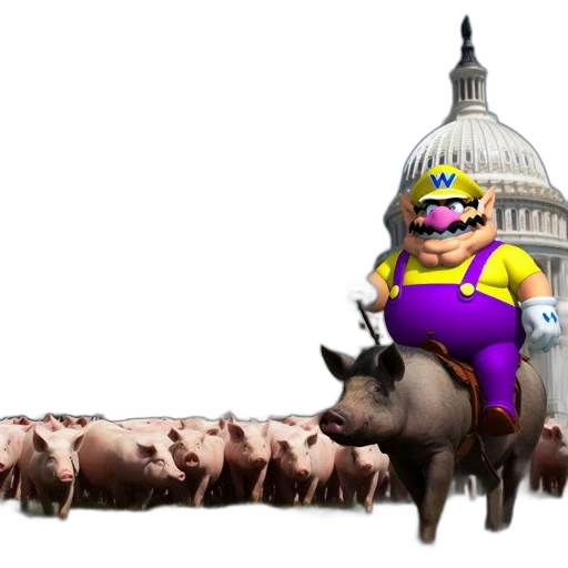 concept art, 3d render, mario, cap transparent PNG cut-out